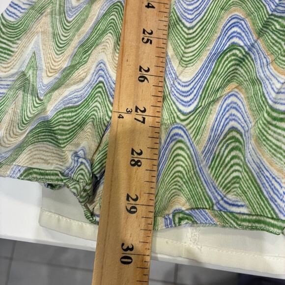 For Love & Lemons Green Bustier Yori Chevron Mini Dress Sz Large MSRP $212 - Picture 16 of 16